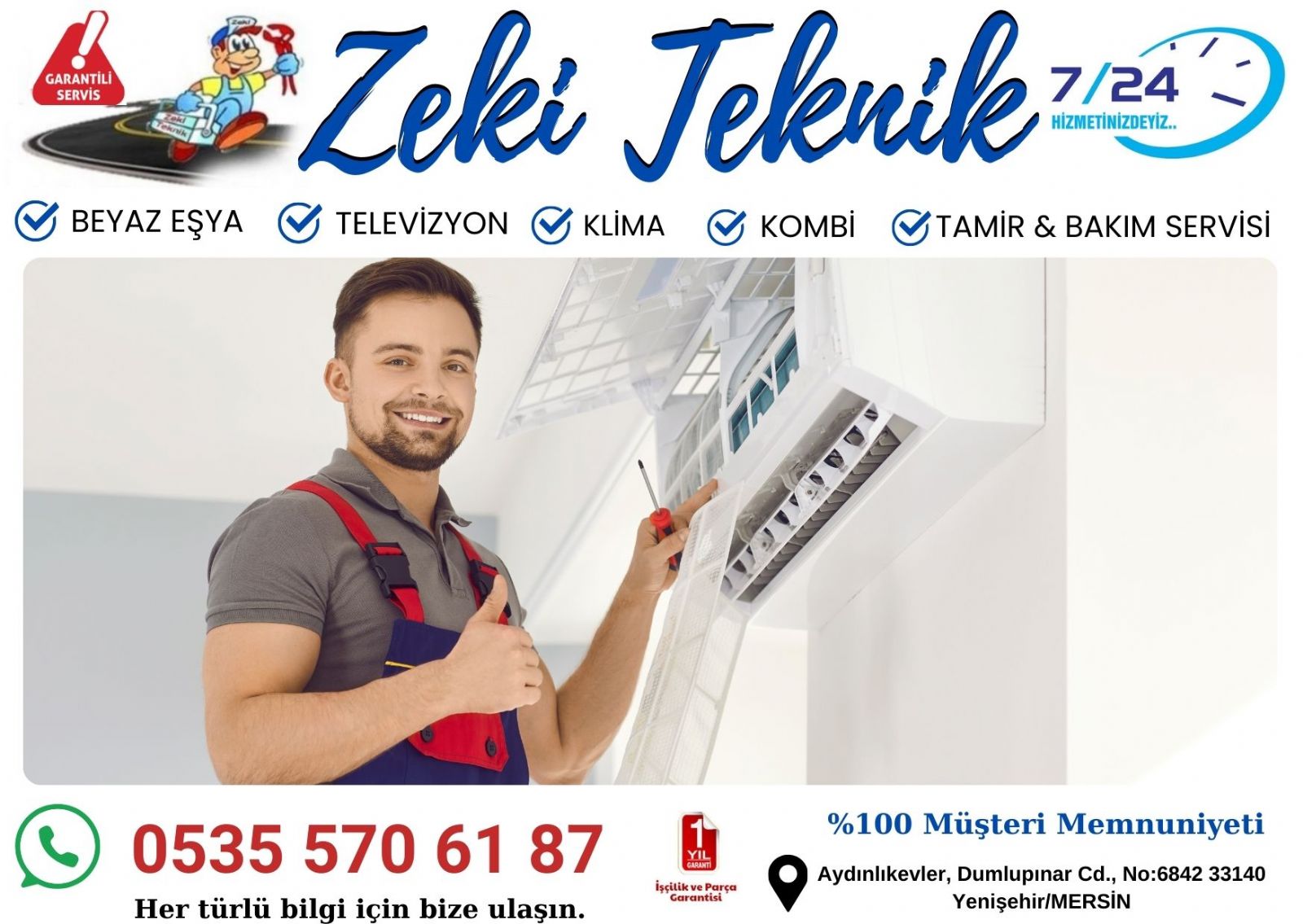 Mersin Yenişehir Klima Tamircisi